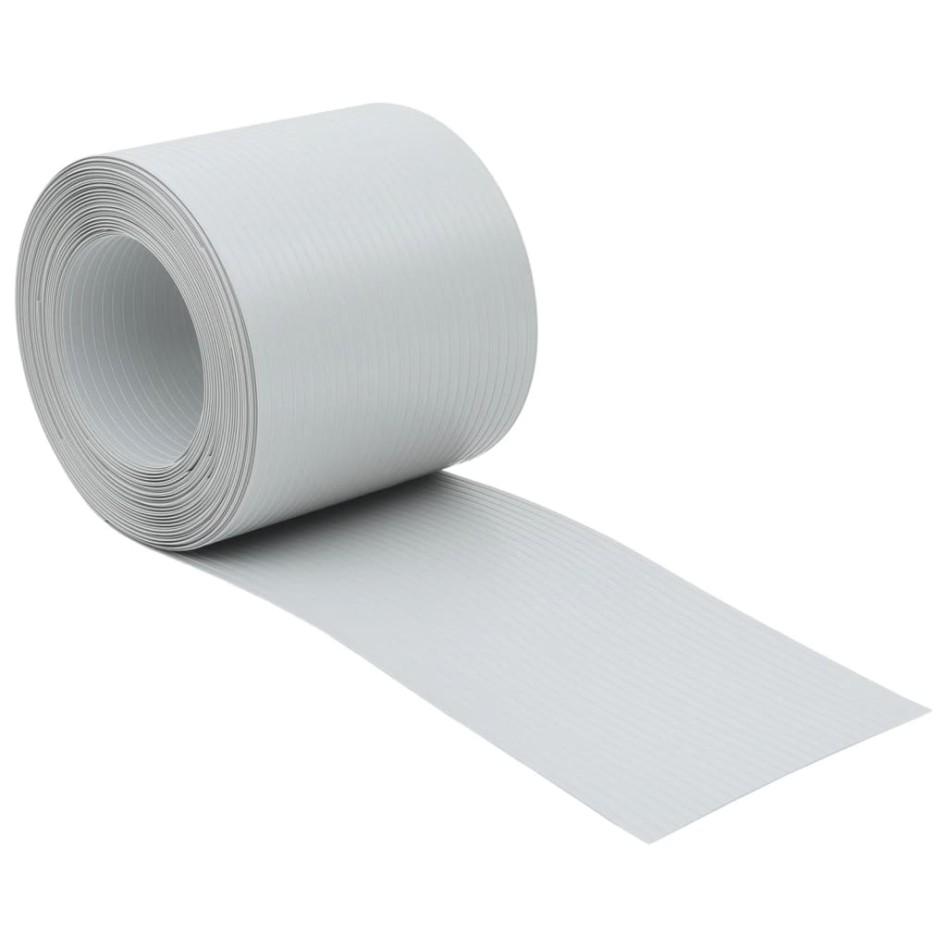 Pantallas privacidad jardín 10 uds PVC gris claro 252,5x19