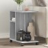 Mesa auxiliar ruedas madera ingeniería gris Sonoma 50x30x55