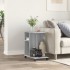 Mesa auxiliar ruedas madera ingeniería gris Sonoma 50x30x55