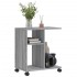 Mesa auxiliar ruedas madera ingeniería gris Sonoma 50x30x55