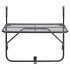 Mesa de balcón de acero negro 60x40