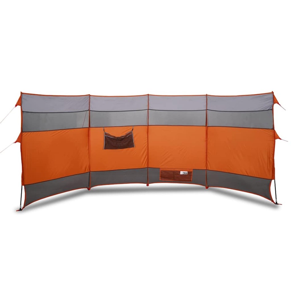 Cortaviento de camping impermeable naranja 366x152x152