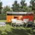 Cortaviento de camping impermeable naranja 366x152x152