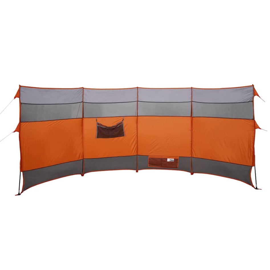 Cortaviento de camping impermeable naranja 366x152x152