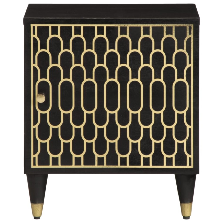 Mesita de noche de madera maciza de mango 40x33x46