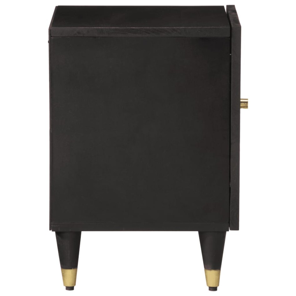 Mesita de noche de madera maciza de mango 40x33x46