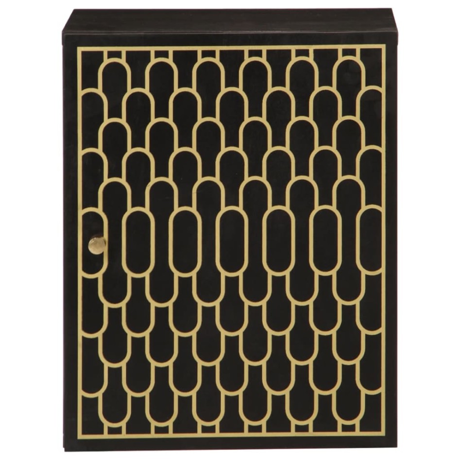 Armario de baño de pared madera maciza de mango 38x33x48