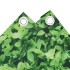 Pantalla de privacidad de balcón PVC plantas verde 600x120