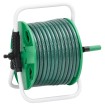 Carrete de rollo para manguera de pie PVC verde 30 m