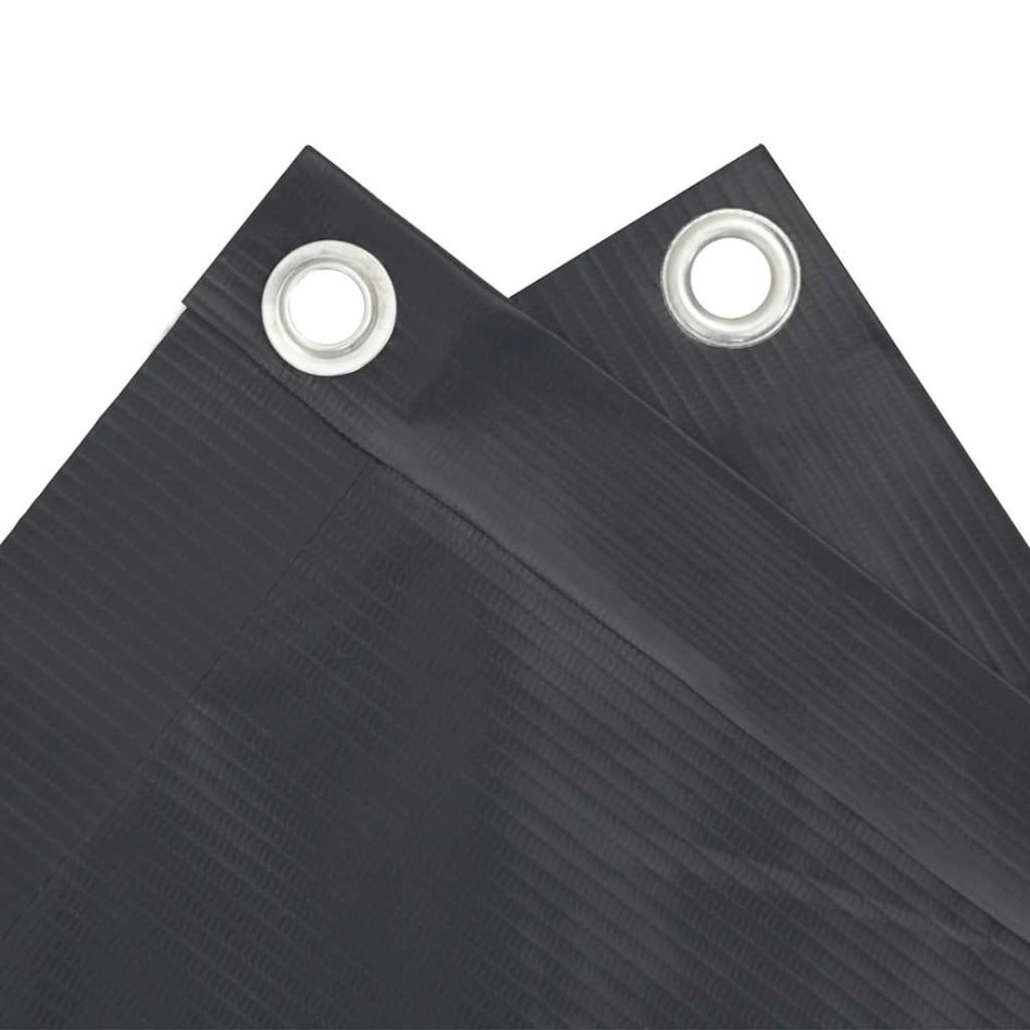 Pantalla de privacidad de balcón PVC gris antracita 1000x90