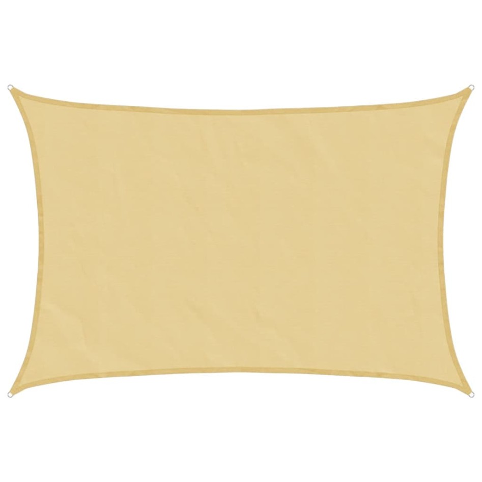 Toldo de vela poliéster oxford 100% arena 3,5x2,5