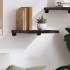 Estante pared madera roble tratada marrón oscuro 40x40x(2-4)