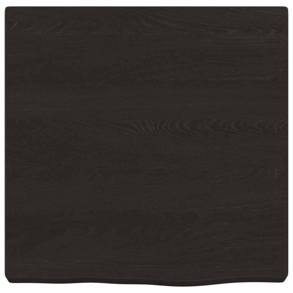 Estante pared madera roble tratada marrón oscuro 40x40x(2-4)