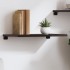 Estante de pared madera roble tratada marrón oscuro 60x40x2