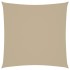 Toldo de vela cuadrado tela Oxford beige 3x3