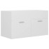 Armario para lavabo madera contrachapada blanco 80x38,5x46
