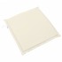 Cojines de asiento de jardín cuadrados 6 uds crema 45x45x2