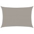 Toldo de vela rectangular HDPE gris claro 160 g/m² 3,5x4,5