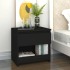 Mesita de noche de madera contrachapada negro 40x30x39