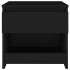 Mesita de noche de madera contrachapada negro 40x30x39