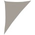Toldo de vela triangular HDPE gris claro 160 g/m² 4x5x6,8
