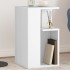 Mesa auxiliar madera de ingeniería blanco 35x35x60