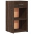 Mesita de noche madera de ingeniería marrón roble 35x34x65