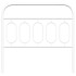 Cabecero de metal blanco 107