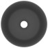 Lavabo de lujo redondo cerámica gris oscuro mate 40x15