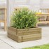 Jardinera de madera de pino impregnada 50x50x23