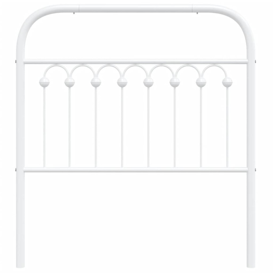 Cabecero de metal blanco 90