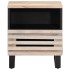 Mesita de noche madera maciza mango blanqueado 40x34x46