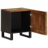 Mesita de noche de madera maciza reciclada 40x34x46