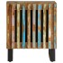 Mesita de noche de madera maciza reciclada 40x34x46