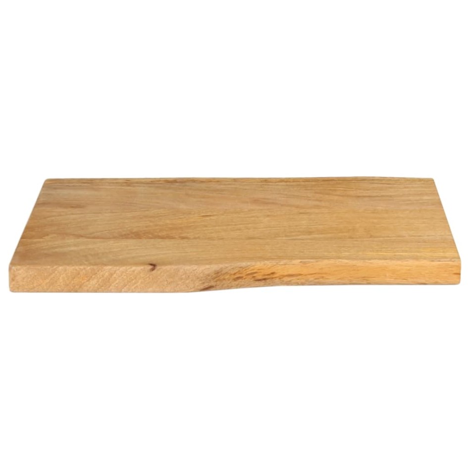 Tablero de mesa borde natural madera maciza mango 70x40x2,5