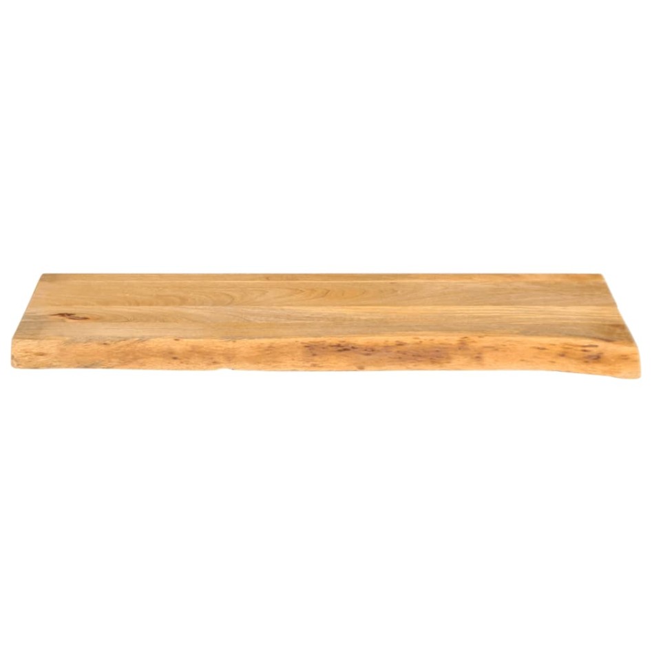 Tablero de mesa borde natural madera maciza mango 70x30x2,5