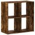 Estantería de madera ingeniería roble ahumado 68,5x32x68,5