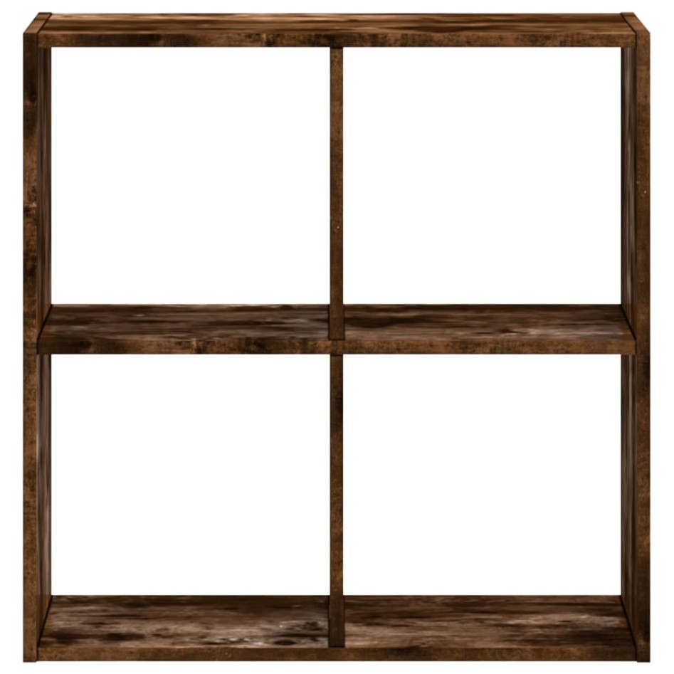 Estantería de madera ingeniería roble ahumado 68,5x32x68,5