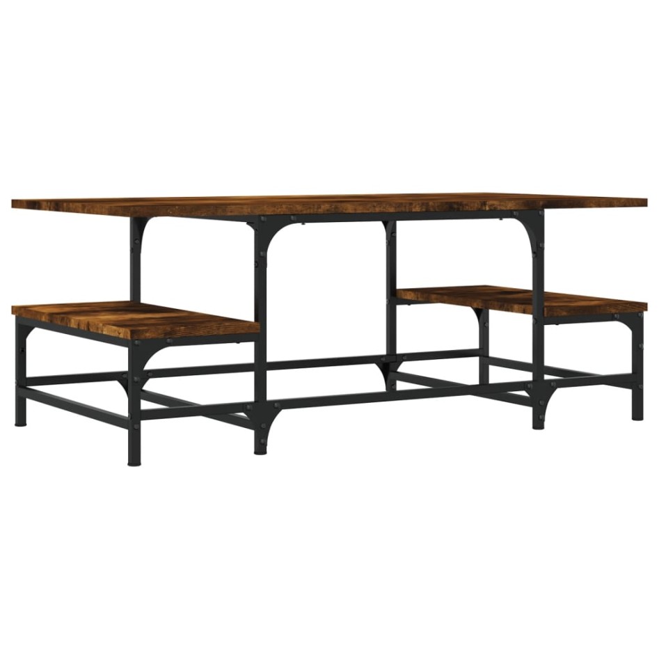 Mesa de centro madera contrachapada roble ahumado