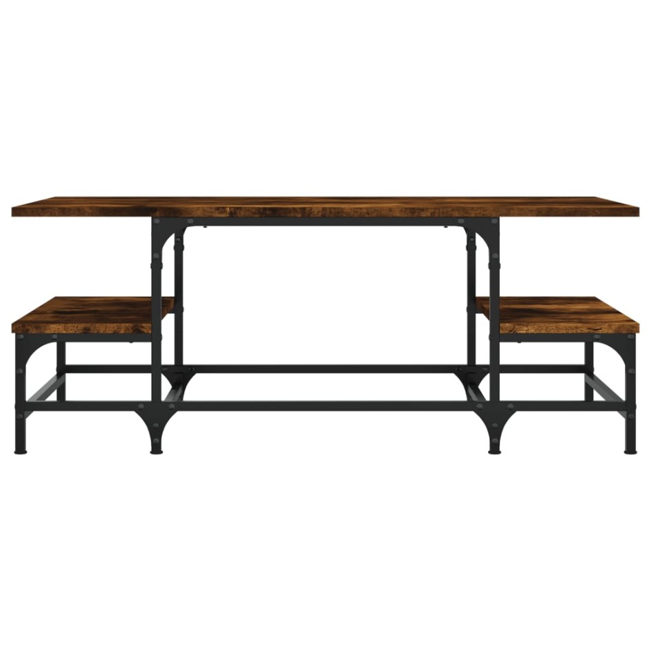 Mesa de centro madera contrachapada roble ahumado