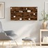 Vitrina de madera de ingeniería roble ahumado 100x8,5x50