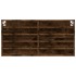 Vitrina de madera de ingeniería roble ahumado 100x8,5x50