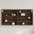 Vitrina de madera de ingeniería marrón roble 100x8,5x50