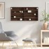 Vitrina de madera de ingeniería marrón roble 100x8,5x50