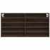 Vitrina de madera de ingeniería marrón roble 100x8,5x50