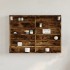 Vitrina de madera de ingeniería roble ahumado 80x8,5x58