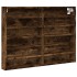 Vitrina de madera de ingeniería roble ahumado 80x8,5x58