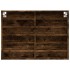 Vitrina de madera de ingeniería roble ahumado 80x8,5x58