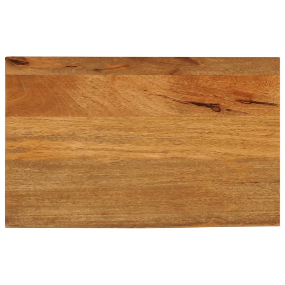 Tablero de mesa borde natural madera maciza mango 50x30x3,8