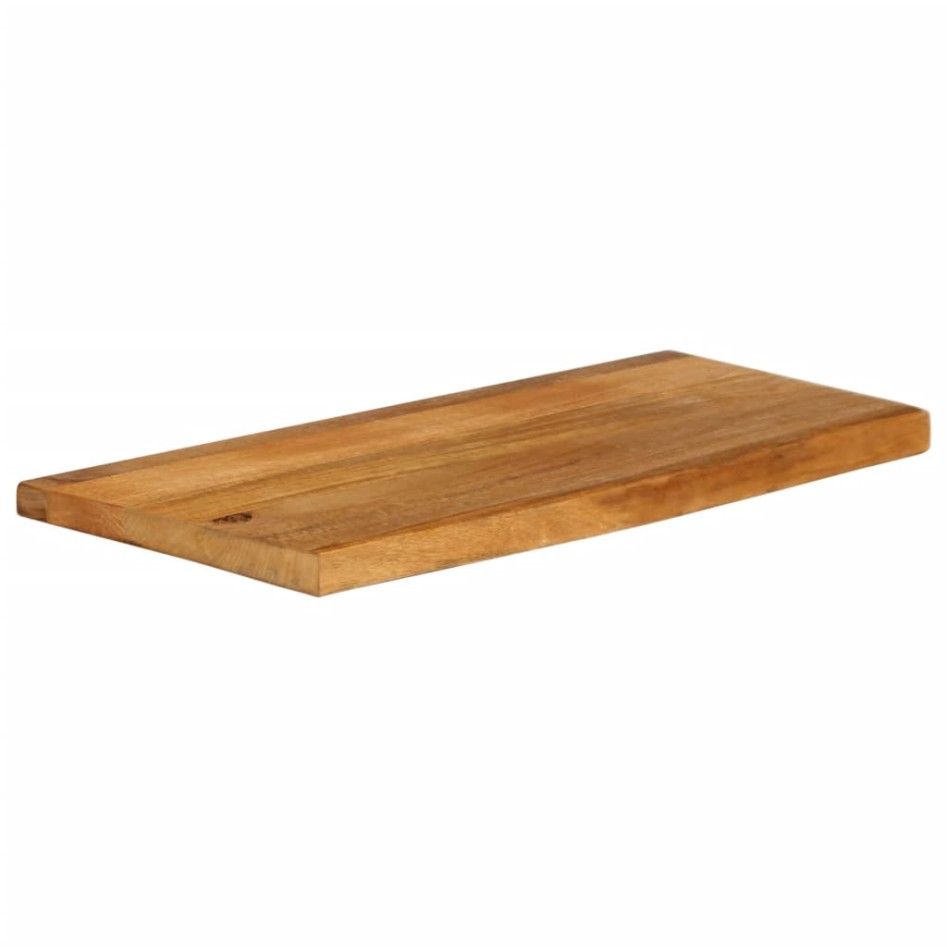 Tablero de mesa borde natural madera maciza mango 70x30x3,8
